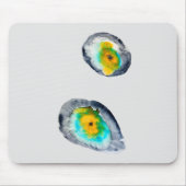 waterverf abstracte oesterschelpen muismat (Voorkant)