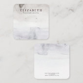 Waterverf Abstracte Oorbel Display Vierkante Visitekaartje (Voorkant / Achterkant)