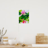 Waterverf abstracte originele fijne kunst poster (Keuken)