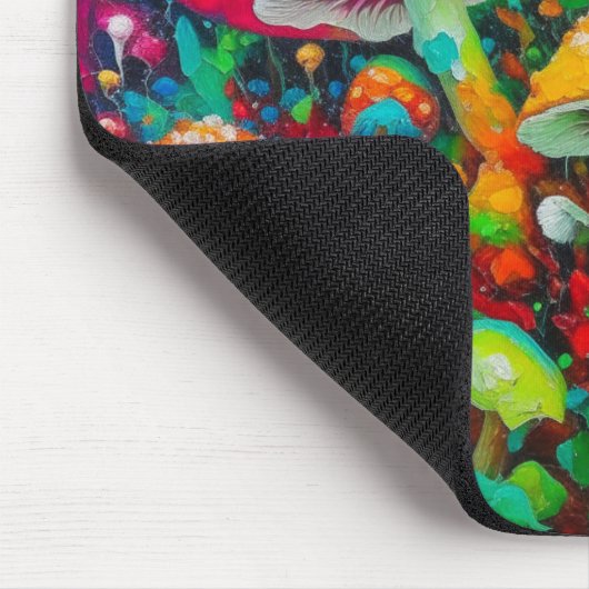 Waterverf Abstracte paddenstoelen Muismat (Hoek)