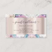 Waterverf Abstracte pasta Elegant Beauty Salon Visitekaartje (Achterkant)