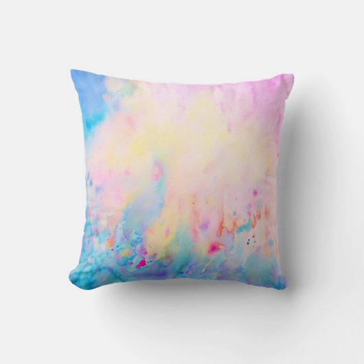 Waterverf Abstracte patroonpiloot Kussen (Voorkant)