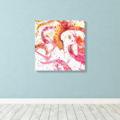 waterverf abstracte printwandkunst canvas afdruk (Insitu (Houten vloer))