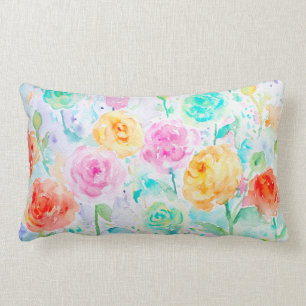 Waterverf Abstracte Ranunculus Pillow Cushions Kussen