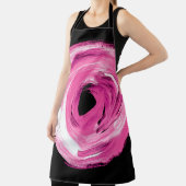 Waterverf abstracte roze draai schort (Insitu)