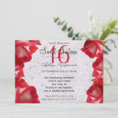 Waterverf Abstracte Rozen op beton Kaart (Staand voorkant)