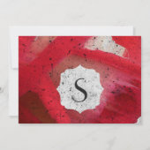 Waterverf Abstracte Rozen op beton Kaart (Achterkant)