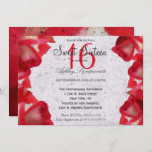 Waterverf Abstracte Rozen op beton Kaart (Voorkant / Achterkant)