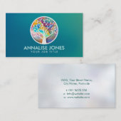 Waterverf Abstracte structuur - vorm van Vrouw pro Visitekaartje (Voorkant / Achterkant)