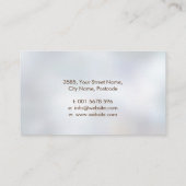 Waterverf Abstracte structuur - vorm van Vrouw pro Visitekaartje (Achterkant)