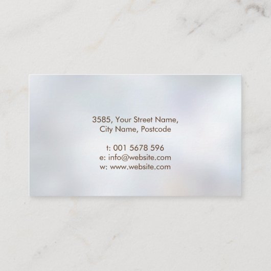 Waterverf Abstracte structuur - vorm van Vrouw pro Visitekaartje (Achterkant)