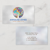 Waterverf Abstracte structuur - vorm van Vrouw pro Visitekaartje (Voorkant / Achterkant)