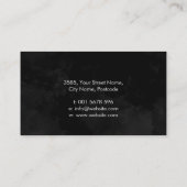 Waterverf Abstracte structuur - Vrouw profiel Visitekaartje (Achterkant)