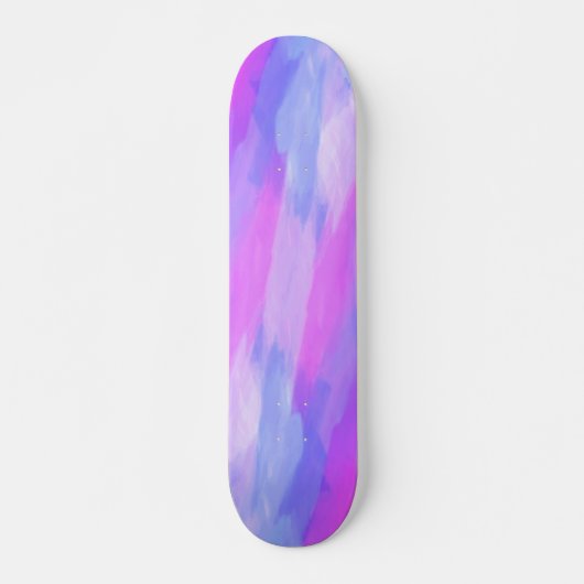 Waterverf Abstracte textuur in parelkleuren Persoonlijk Skateboard (Voorkant)