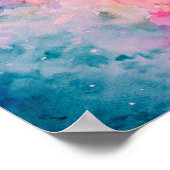 Waterverf Abstracte Universe Print (Hoek)