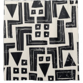 Waterverf abstracte vormen douchegordijn (Voorkant)