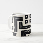 Waterverf abstracte vormen koffiemok (Voorkant links)