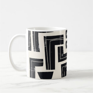 Waterverf abstracte vormen koffiemok