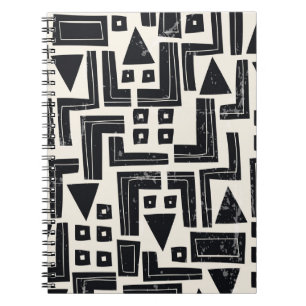 Waterverf abstracte vormen notitieboek