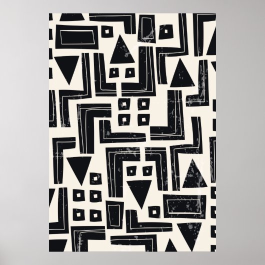 Waterverf abstracte vormen poster (Voorkant)