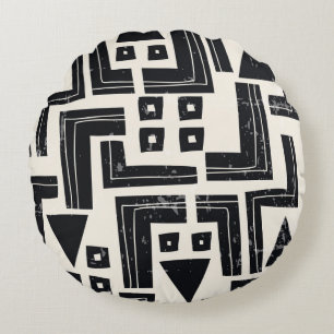 Waterverf abstracte vormen rond kussen