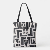 Waterverf abstracte vormen tote bag (Achterkant)