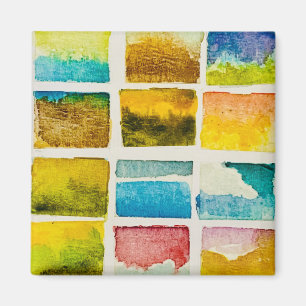 Waterverf Abstracte Wolken Landschap Magneet