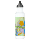 Waterverf Abstractie Waterfles (Links)