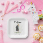 Waterverf Academie Afstuderen Jouw naam Afstudeerd Papieren Bordje (Feest)