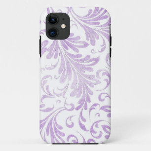Waterverf Acanthus laat Lila Paarse wit achter Case-Mate iPhone Case