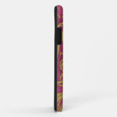 Waterverf Acanthus laat Paarse magenta goud achter Case-Mate iPhone Case (Achterkant/rechts)