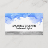Waterverf Achtergrond artistiek Visitekaartje (Voorkant)