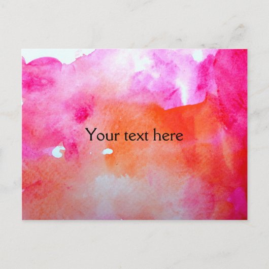  Waterverf Achtergrond Briefkaart (Voorkant)