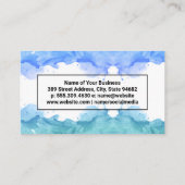 Waterverf Achtergrond | Creatief artistiek Visitekaartje (Achterkant)