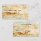 Waterverf Achtergrond groene glitter abstract Visitekaartje (Voorkant / Achterkant)