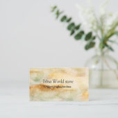 Waterverf Achtergrond groene glitter abstract Visitekaartje (Staand voorkant)