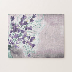 Waterverf achtergrond met gordels legpuzzel