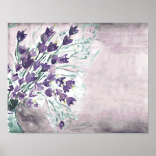 Waterverf achtergrond met gordels poster