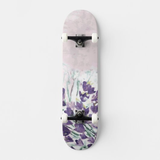 Waterverf achtergrond met gordels skateboard (Voorkant)