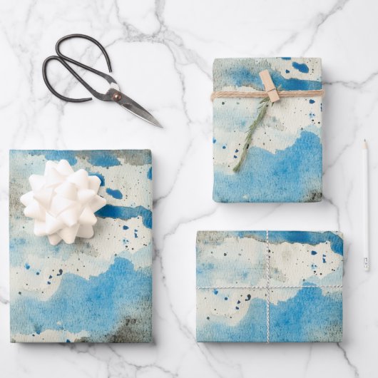 waterverf-achtergrond-ontwerp inpakpapier vel (Voorkant)