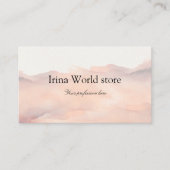 Waterverf Achtergrond Roos roze abstract Visitekaartje (Voorkant)