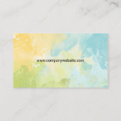 Waterverf Achtergrond | Topiary bomen Visitekaartje (Achterkant)