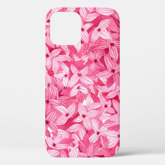 Waterverf achtergrond van seringenbloemen in p Case-Mate iPhone case