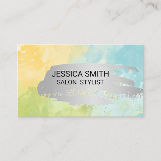 Waterverf Achtergrond Visitekaartje (Voorkant)