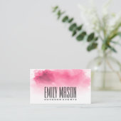 Waterverf Achtergrond Visitekaartje (Staand voorkant)