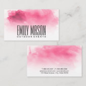 Waterverf Achtergrond Visitekaartje (Voorkant / Achterkant)