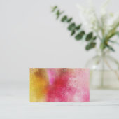 Waterverf Achtergrond Visitekaartjes Sjabloon (Staand voorkant)