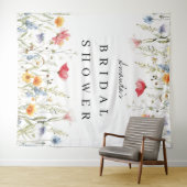 Waterverf Achtergrond Vrijgezellenfeest Wildbloem Wandkleed (In Situ (horizontaal))