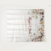 Waterverf Achtergrond Vrijgezellenfeest Wildbloem Wandkleed (Voorkant (horizontaal))