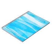 Waterverf achtergrondblauw notitieboek (Linkerzijde)